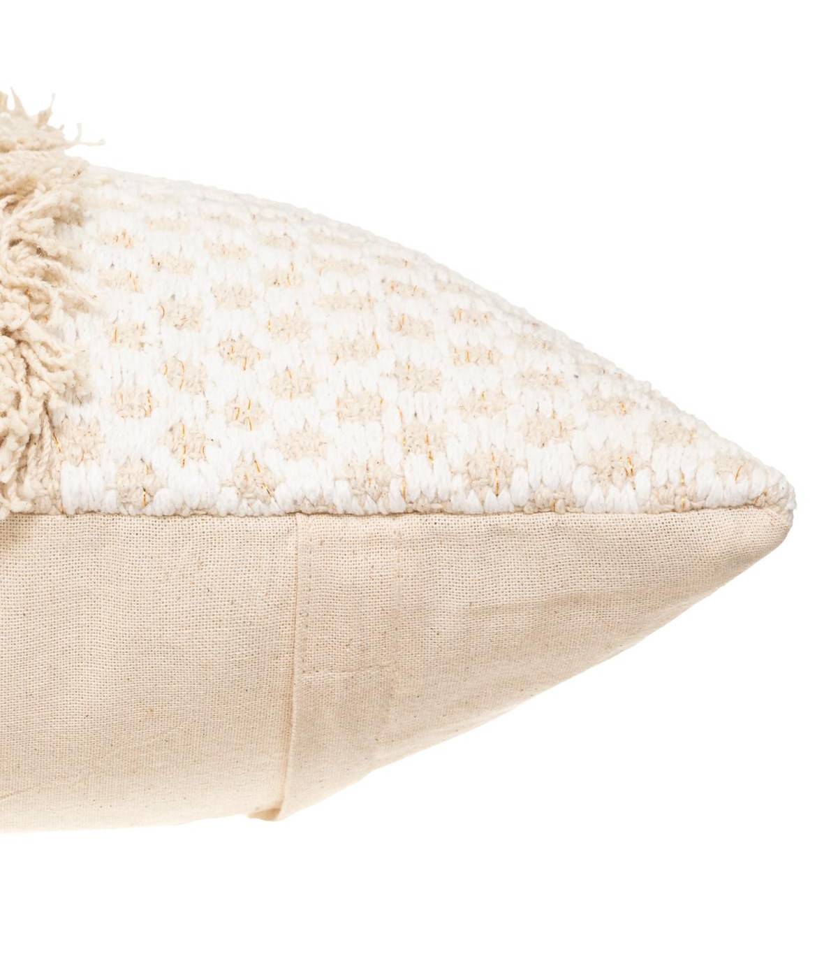 Coussin déhoussable en Coton Jacquard motif en relief 40 x 40 cm - Imagen 2