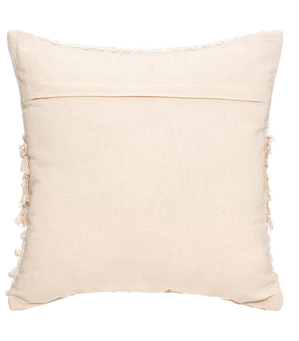 Coussin déhoussable en Coton Jacquard motif en relief 40 x 40 cm - Imagen 4