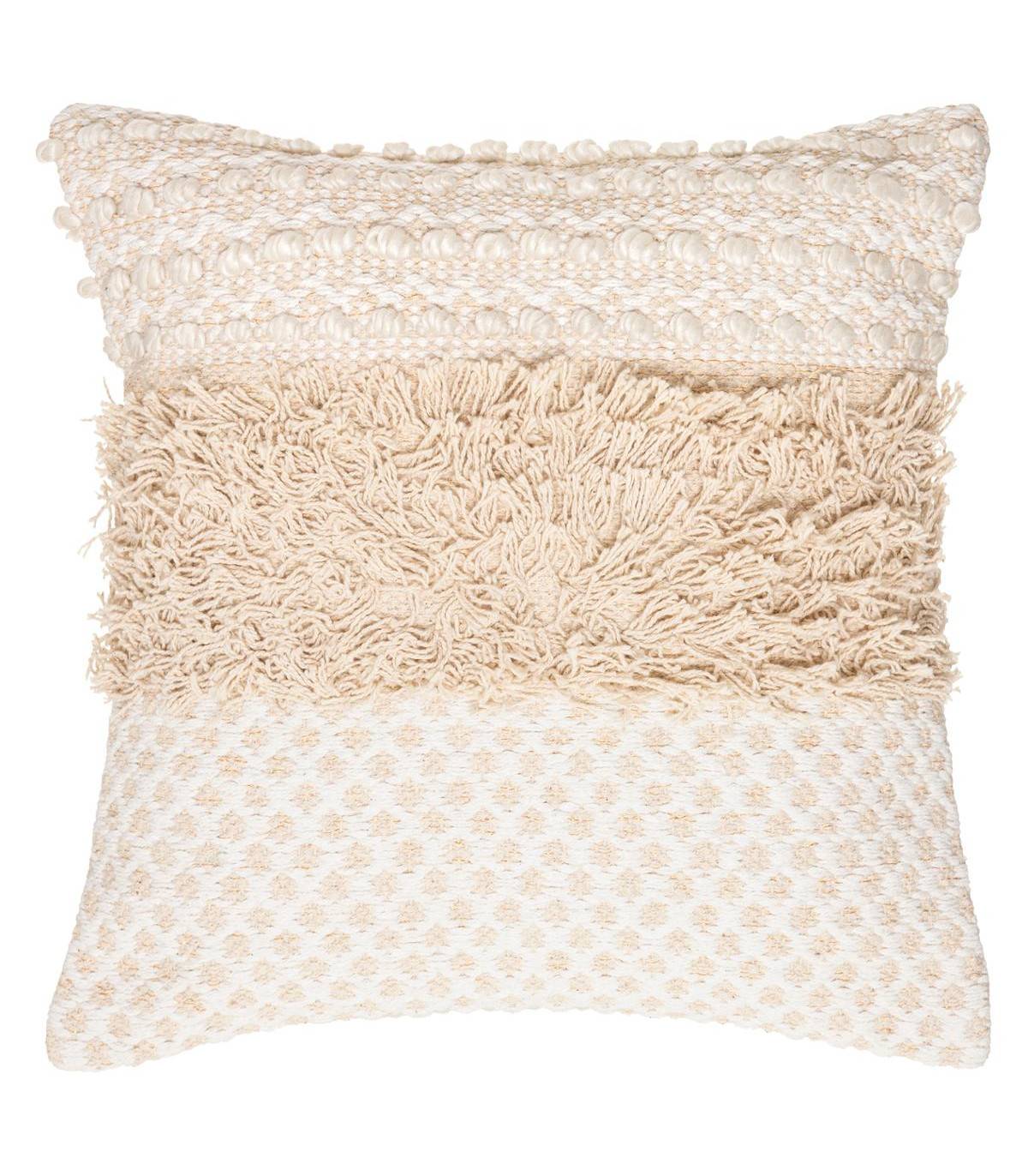 Coussin déhoussable en Coton Jacquard motif en relief 40 x 40 cm - Imagen 1