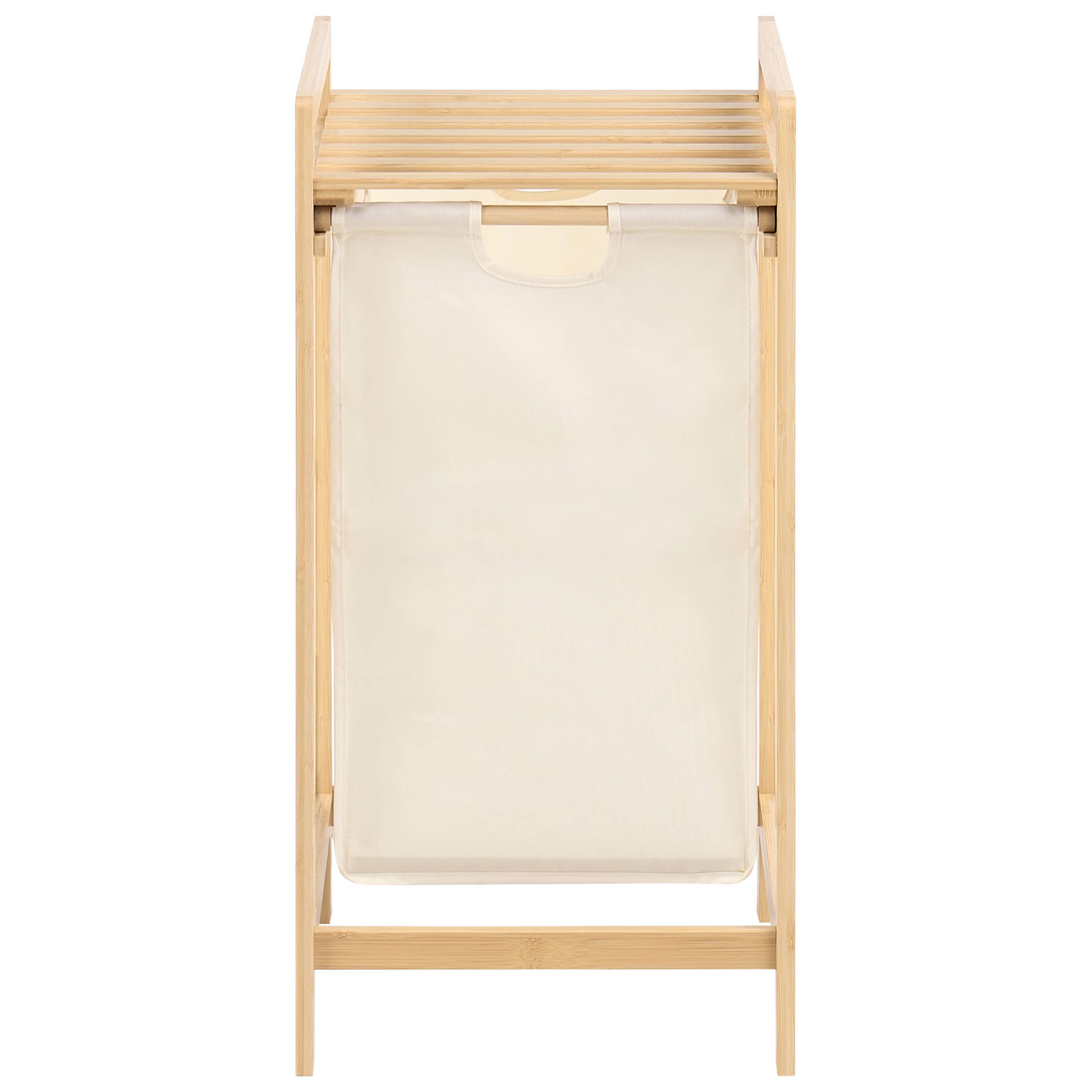 Beliani - Paniers à linge Tissu Marron clair/beige TOROTAL - 94x33x78- Beliani - Image 6