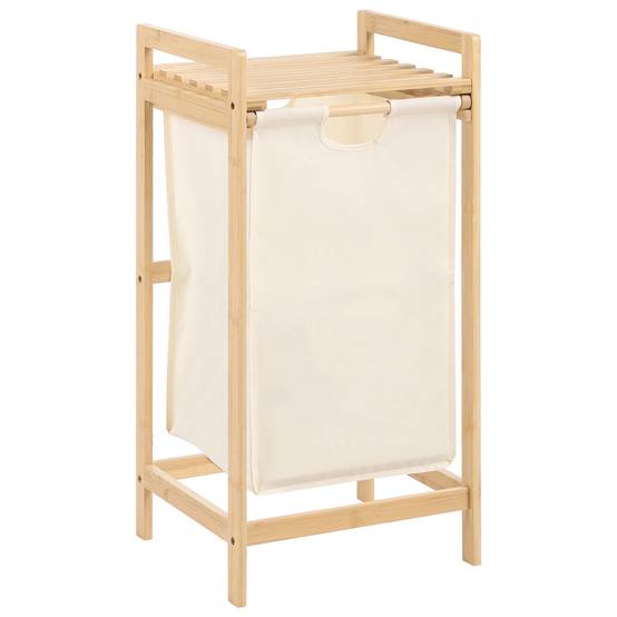 Beliani - Paniers à linge Tissu Marron clair/beige TOROTAL - 94x33x78- Beliani - Image 2