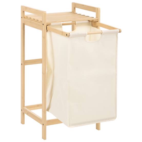 Beliani - Paniers à linge Tissu Marron clair/beige TOROTAL - 94x33x78- Beliani - Image 4