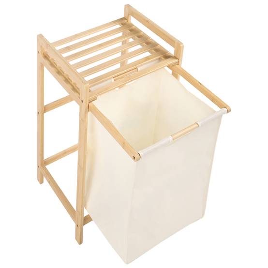Beliani - Paniers à linge Tissu Marron clair/beige TOROTAL - 94x33x78- Beliani - Image 8