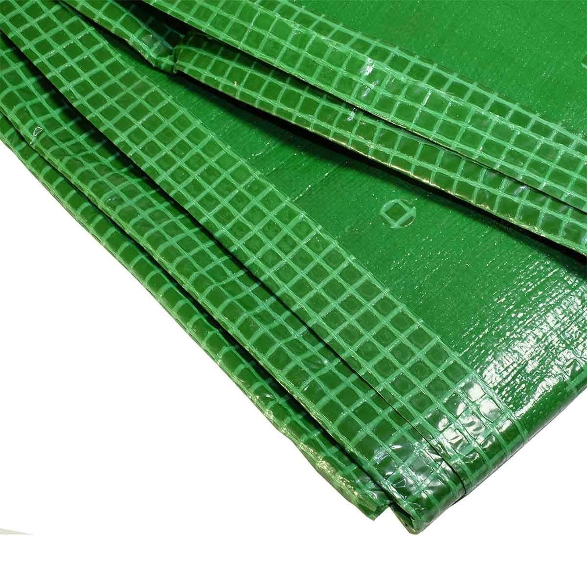 Bâche de Chantier 2x3 m VR170CH - Bâche Armée Verte - Haute Qualité - Protection imperméable pour Travaux d'extérieur TECPLAST - Imagen 4