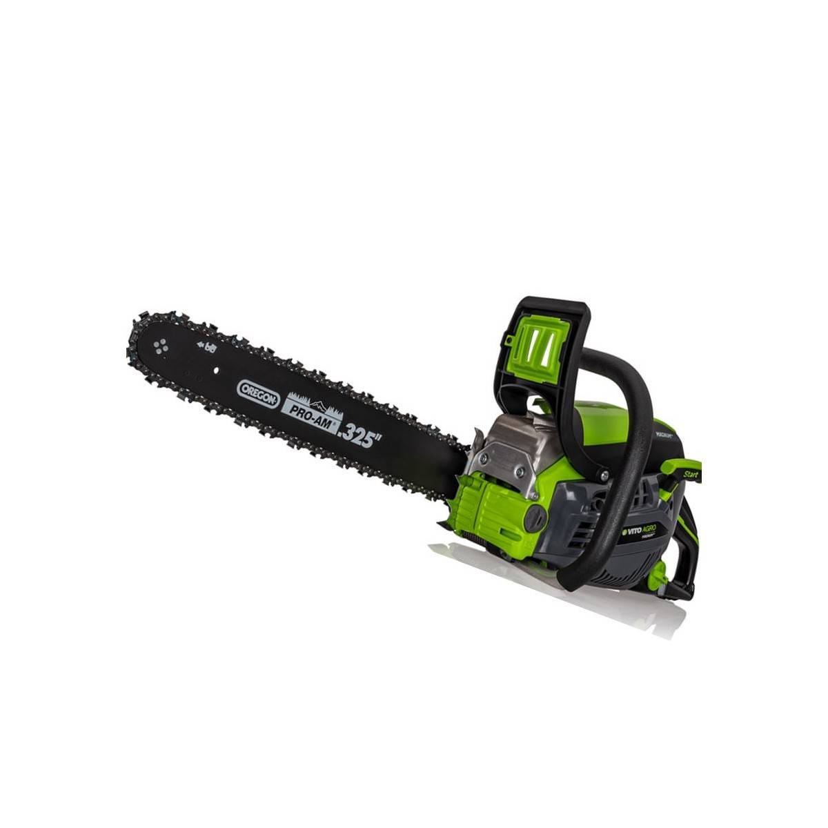 Tronconneuse thermique 45cm3 Lame 45 cm Guide OREGON Moteur 2T Carburateur Walbro Coupe Bois Élagage Abattage VITO - Imagen 1