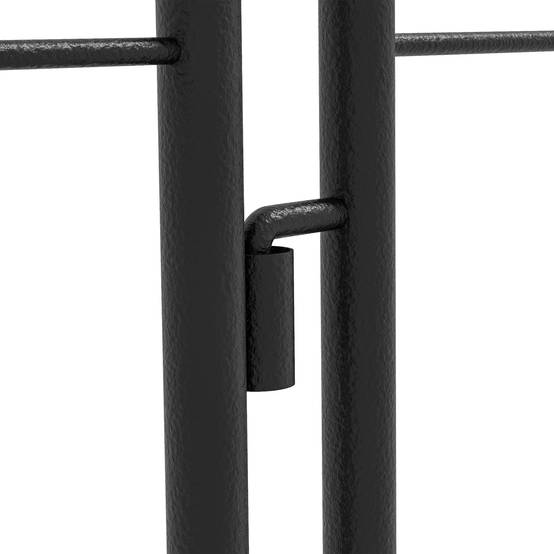 Lot de 2 treillis de jardin acier noir 50 x 1 x 180 cm - PANGIVO - Image 9