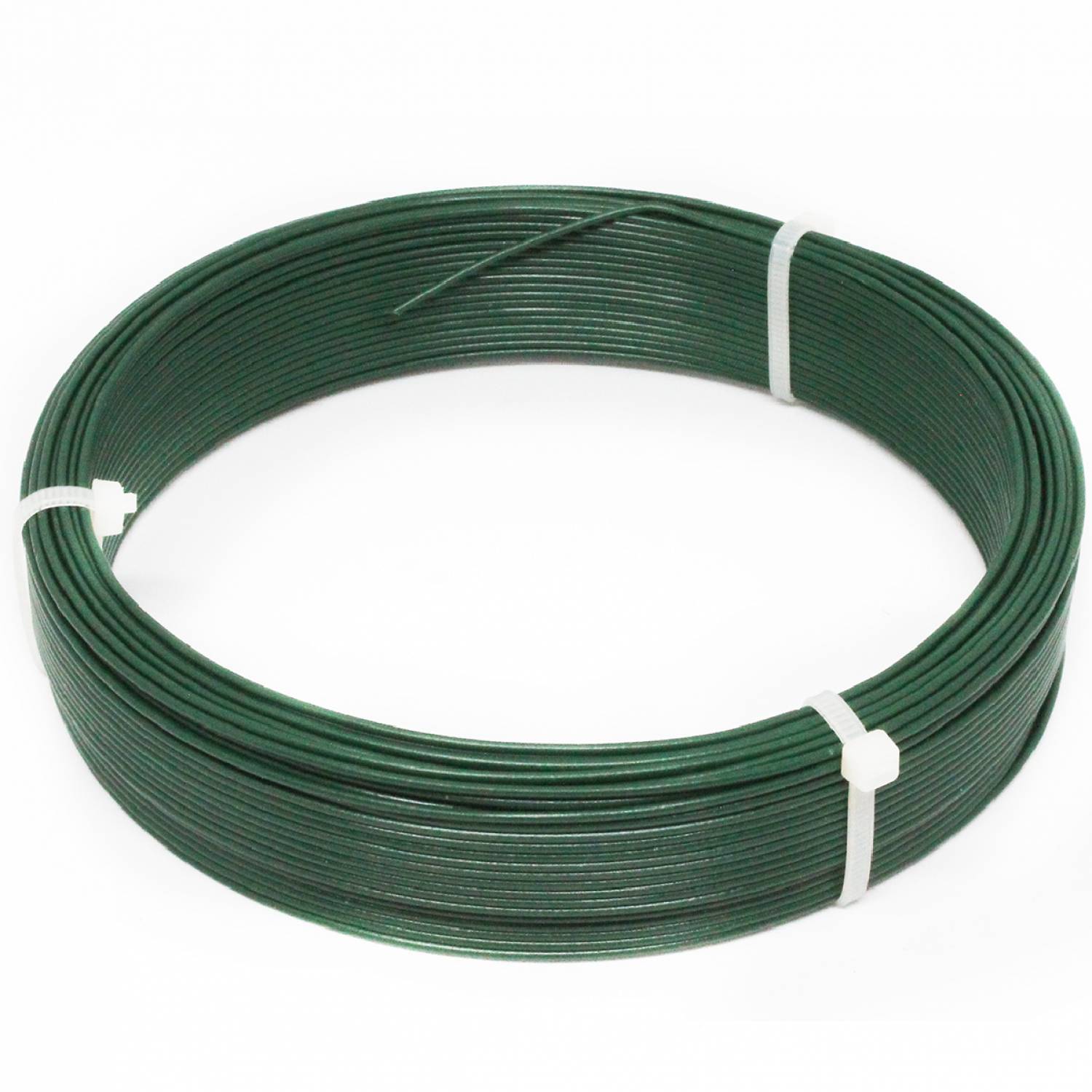 Linxor - Fil d'attache en acier galvanisé plastifié pour grillage ou autre - 50 m x 1.3mm Ø - Vert - Linxor - Imagen 1