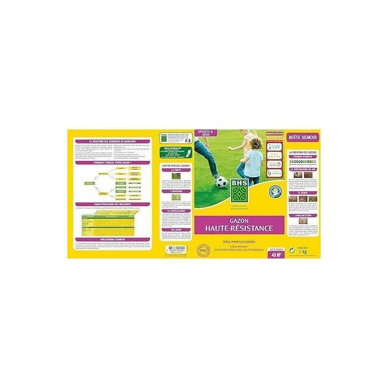 BHS - Gazon - Bhs - Haute Résistance 1kg - Usage Intesif - Imagen 5