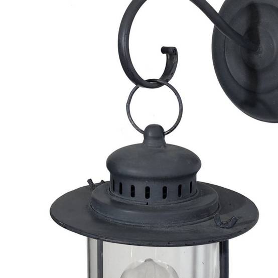 Lampe extérieur jardin applique murale industriel métal gris 47cm Chemin de campagne - Imagen 2