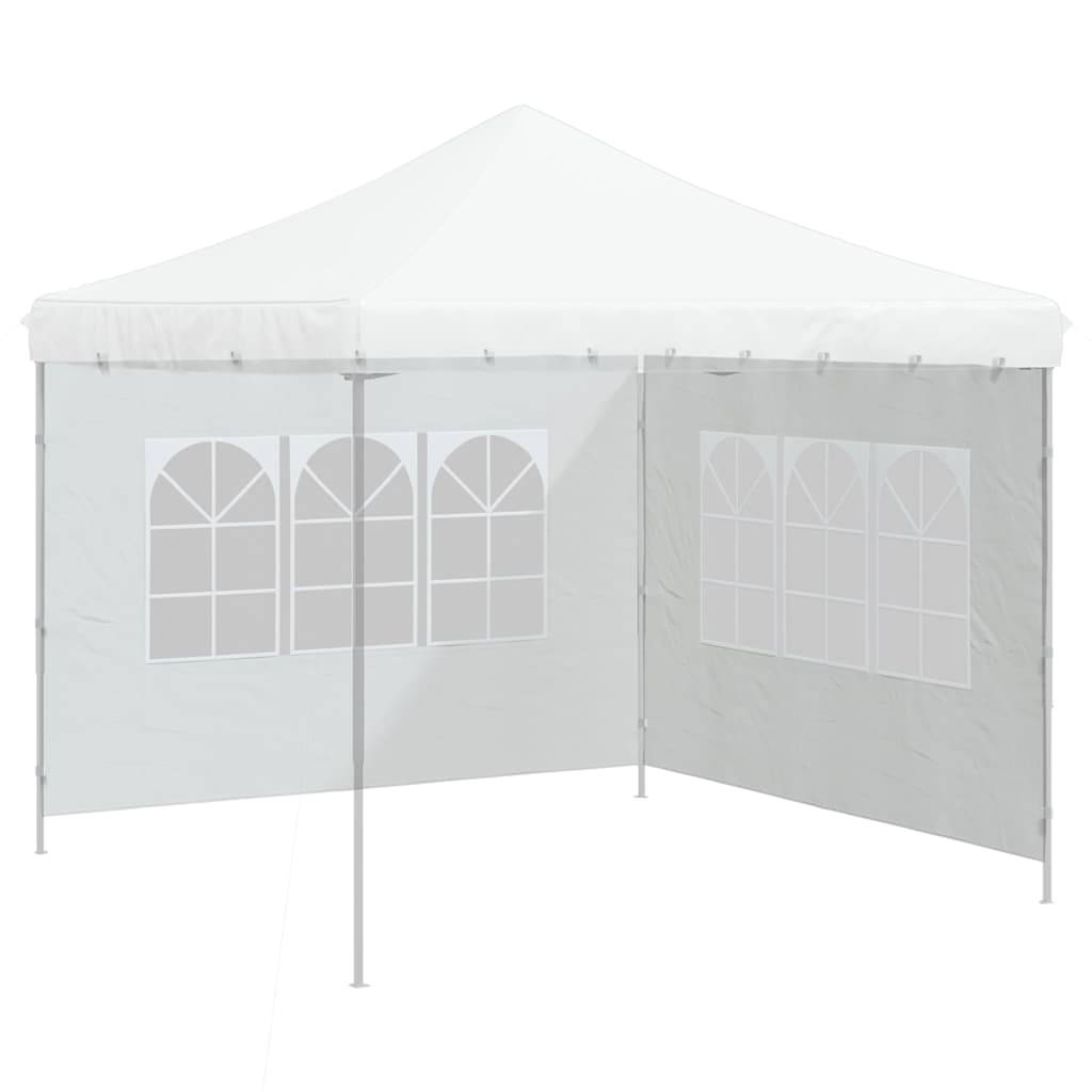 Vidaxl - Paroi de tente de réception 2 pcs avec fenêtre PE Blanc vidaXL 45113 - Imagen 3