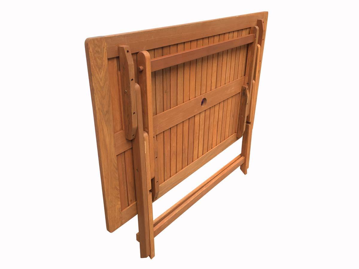 Habitat Et Jardin - Table Et Chaises De Jardin En Bois Exotique "hongkong 4" - Maple - Marron Clair -habitat Et Jardin - Imagen 3