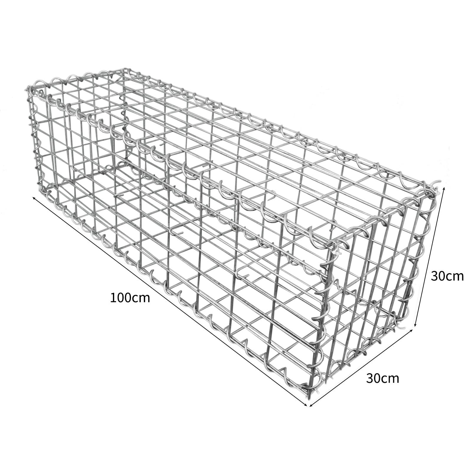 Monstershop - Lot de 3 Paniers de Gabions 100cm x 30cm x 30cm - Imagen 4
