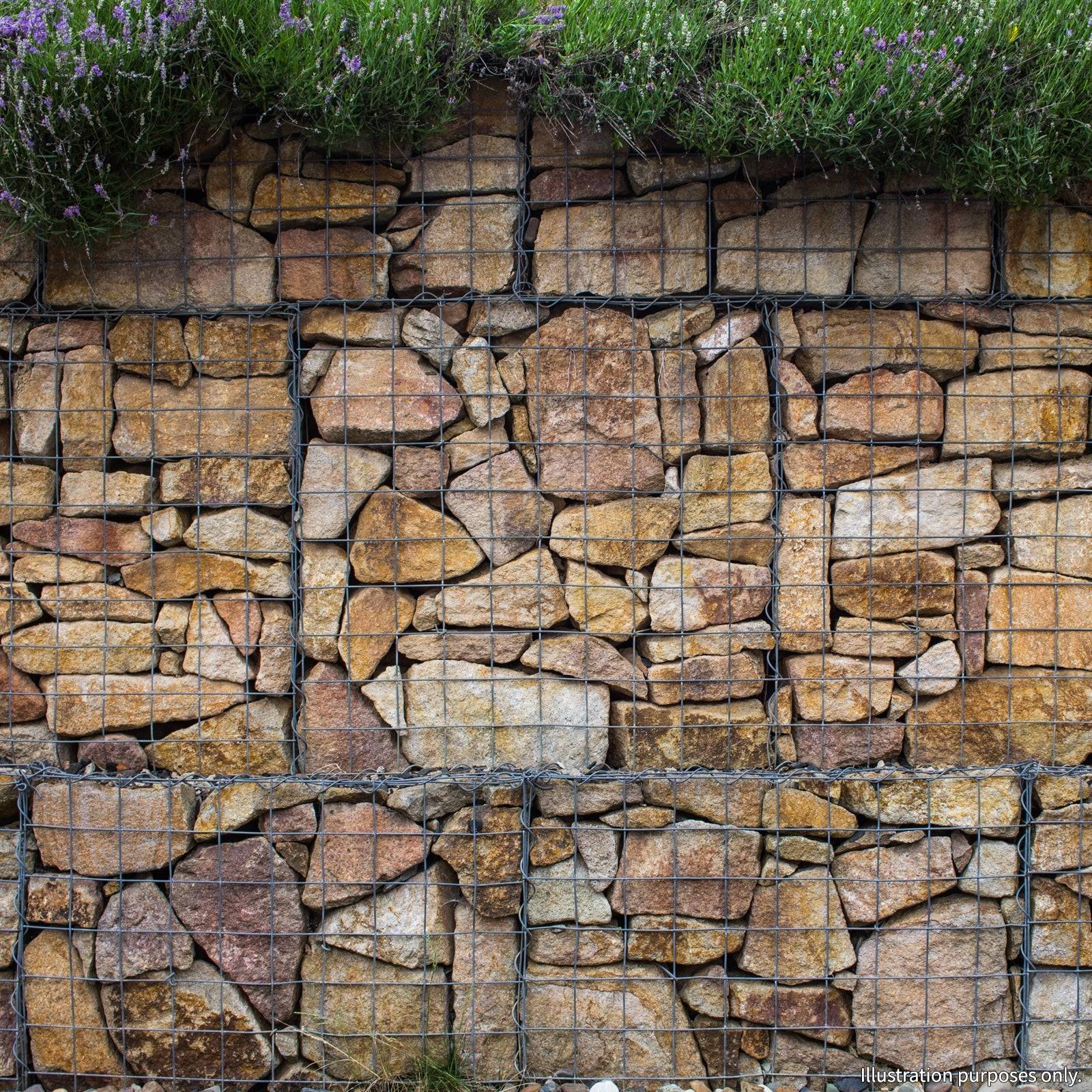 Monstershop - Lot de 3 Paniers de Gabions 100cm x 30cm x 30cm - Imagen 5