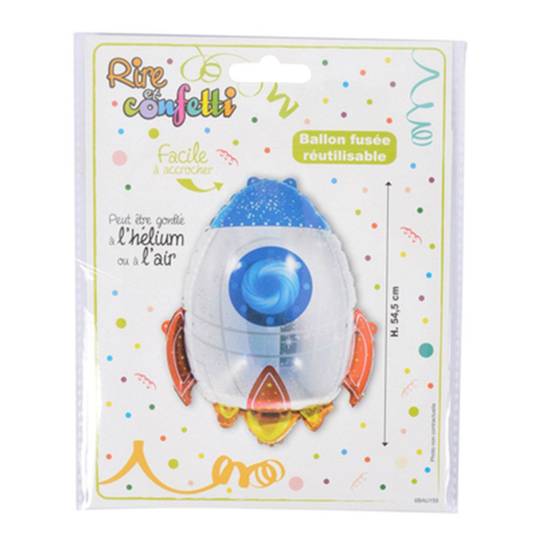 Ballon Gonflable Métallisé "Espace" 54cm Multicolore - Image 2
