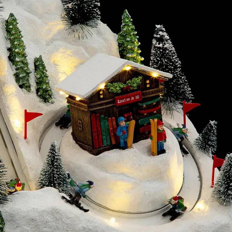 Village de Noël lumineux et musical Station de ski et Téléphérique - Village de Noel