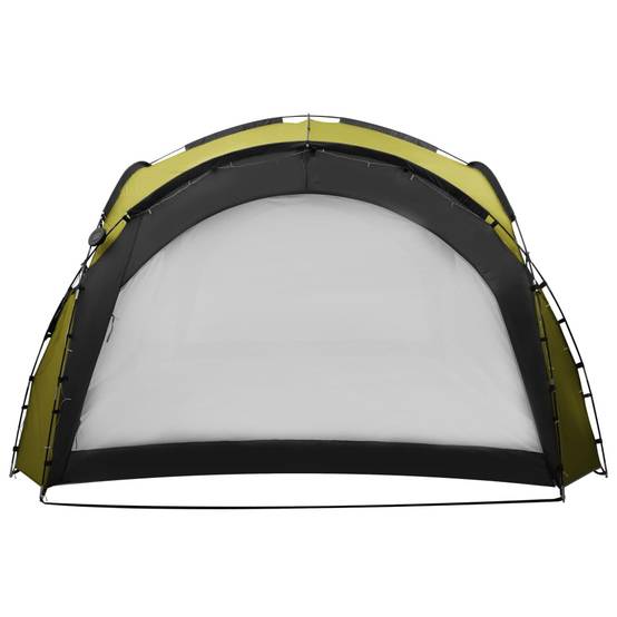 Pavillon de Jardin Dôme 4 Moustiquaires et Éclairage LED Solaire Anti-UV Vert 3.6x3.6m – ComfortXL Outdoor Living - Image 5