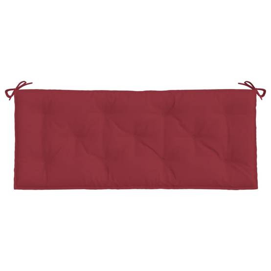 Grand Coussin pour Banc Tissu Oxford Confortable pour Salon de Jardin Rouge Bordeaux 120x50x7 cm – ComfortXL Outdoor Living - Image 4