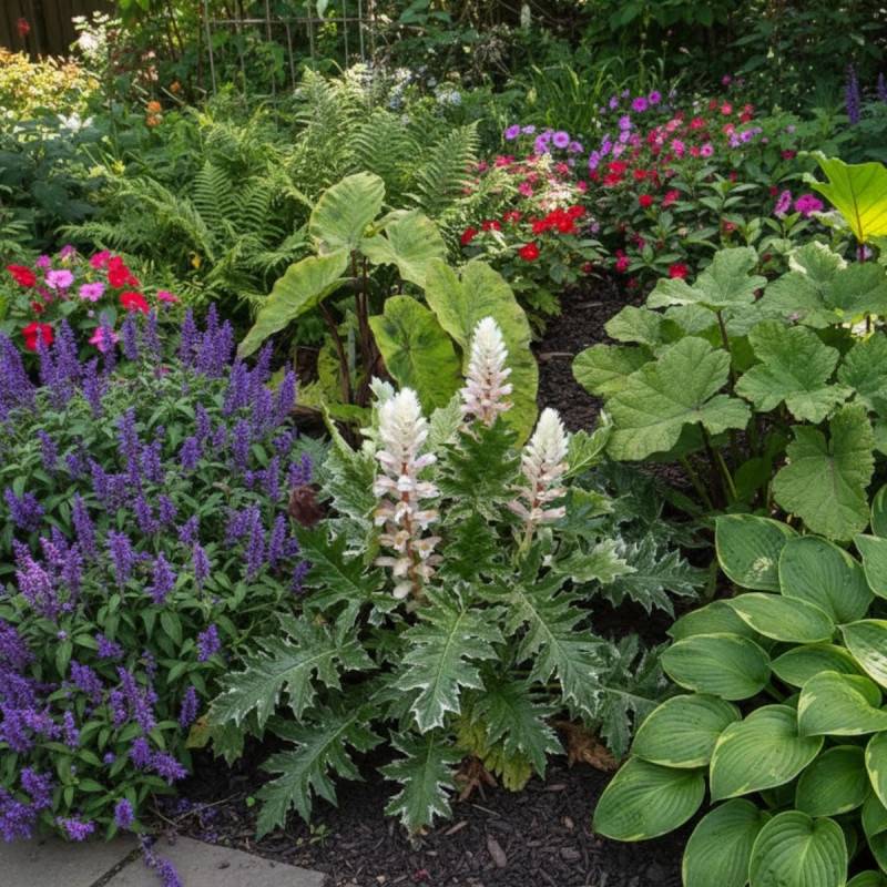Acanthe Whitewater®, Acanthus à fleurs Rose/ - feuillage Caduc - Godet - 5/20 cm - Imagen 1