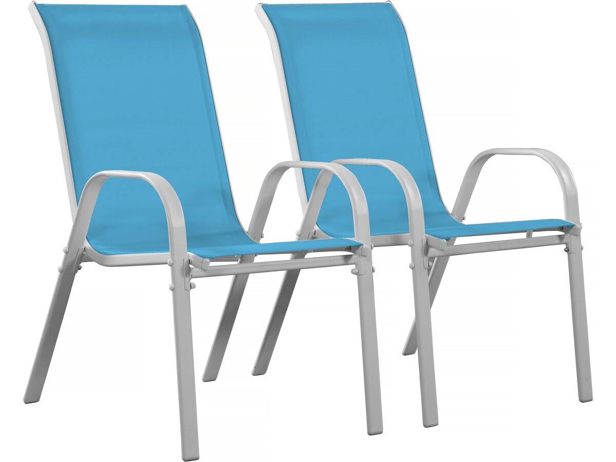 Habitat Et Jardin - Fauteuil Jardin Textilène "cordoba" - Phoenix - Bleu - Lot De 2 -habitat Et Jardin - Imagen 1