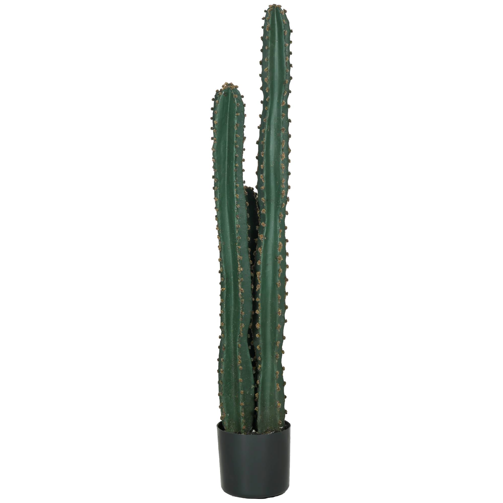 Cactus artificiel grand réalisme plante artificielle grande taille dim. Ø 18 x 120H cm vert - Image 2
