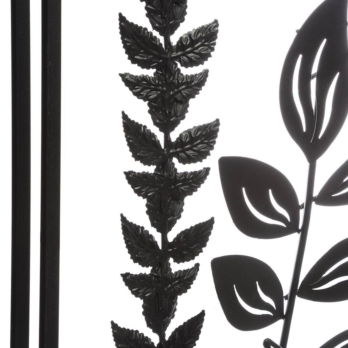 Atmosphera - Déco murale "Feuilles" métal 40x40cm - Atmosphera Créateur d'intérieur - Imagen 3
