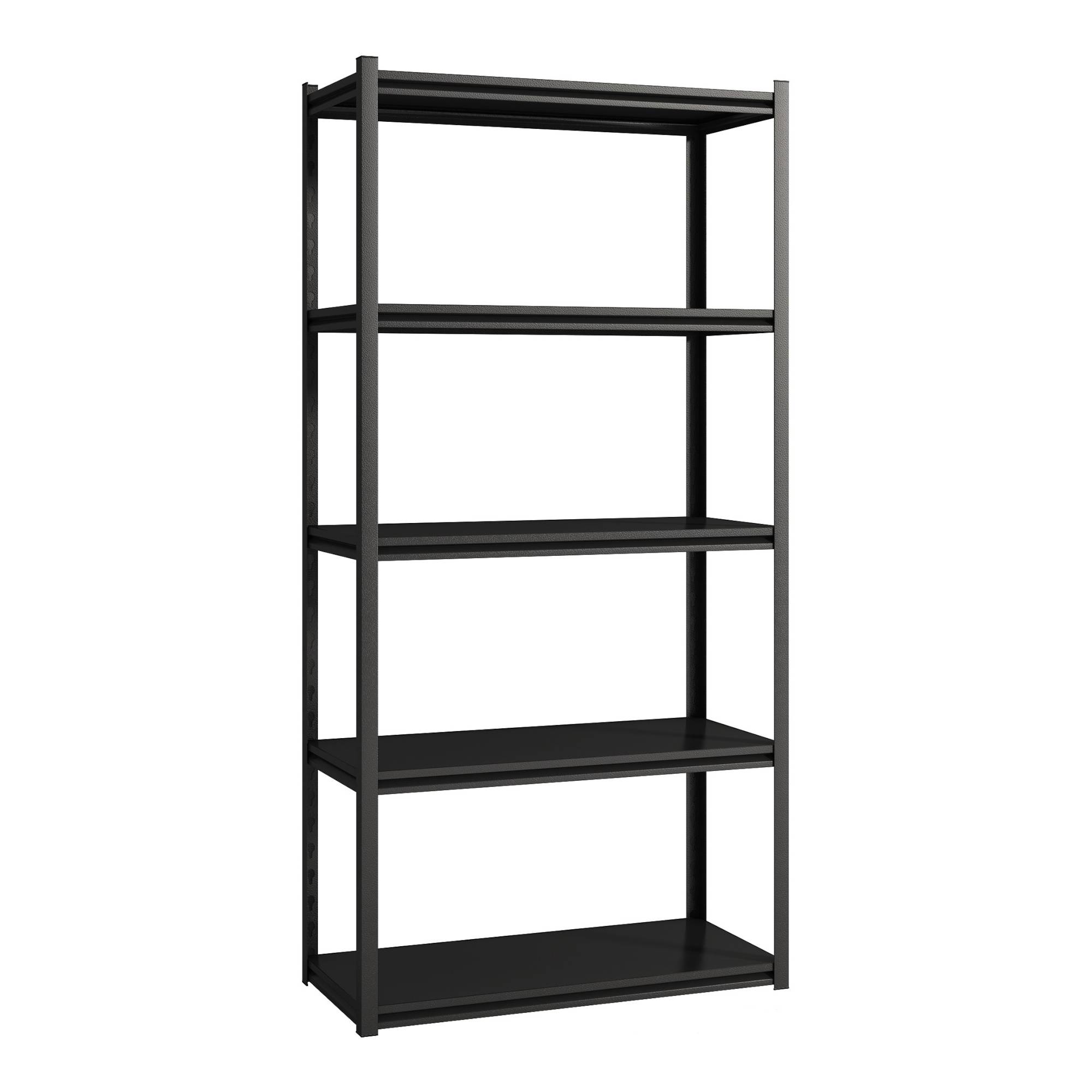 Étagère à charge lourde Austrheim acier 183 x 90 x 40 cm noir argent [en.casa] - Imagen 1
