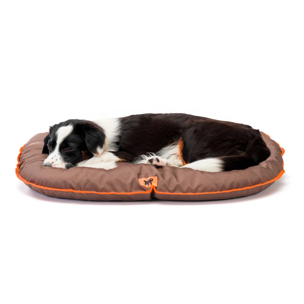 Ferplast - Ferplast Panier Chien Coussin Chien Moyen Taille Tissu anti-rayures Lavable à 30°C.Matelas pour chien imperméable 80 x 60 x 11 cm.Marron - Imagen 4