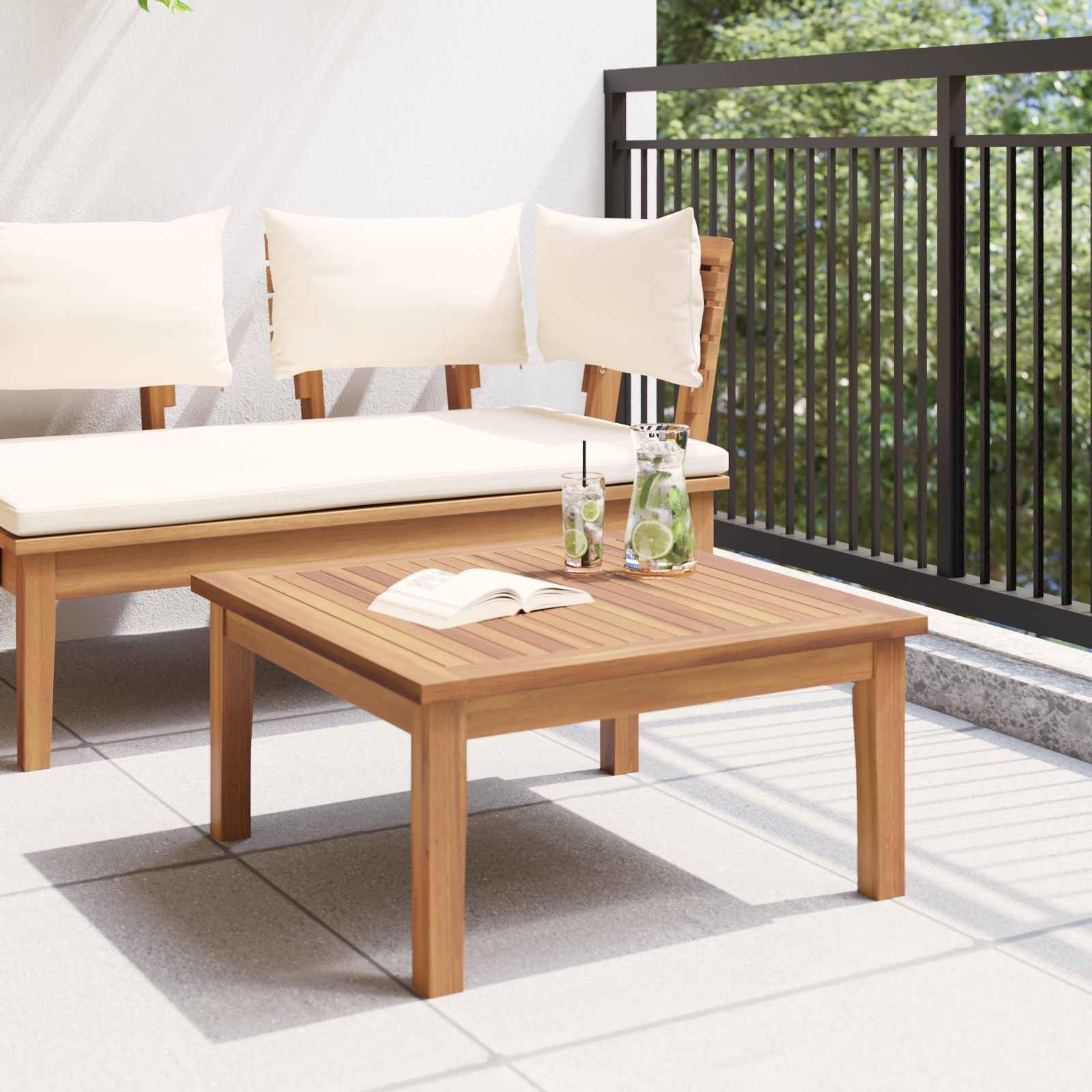 Vidaxl - Table de Jardin Marron Bois de teck massif vidaXL 42006400 - Image 5