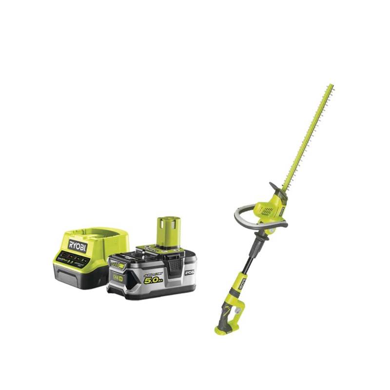 Ryobi - Pack RYOBI Taille-haies sur bras articulé 18V One+ OHT1850X - 1 batterie 5.0Ah - 1 chargeur rapide 2.0Ah RC18120-150 - Image 1