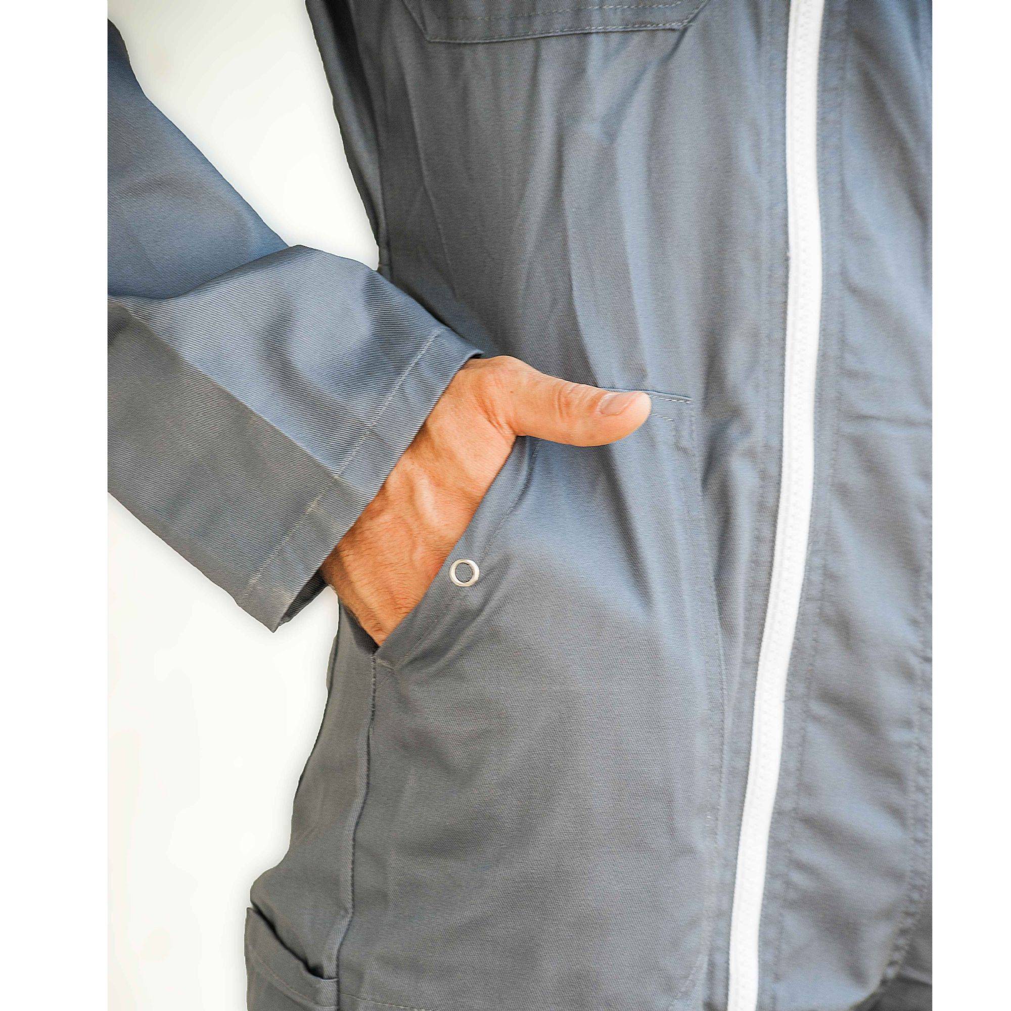 Combinaison de travail grise 245g/m2 - Taille XXXL (60/62) - Image 4