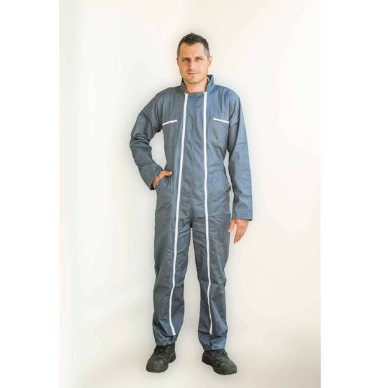 Combinaison de travail grise 245g/m2 - Taille XXXL (60/62) - Image 1
