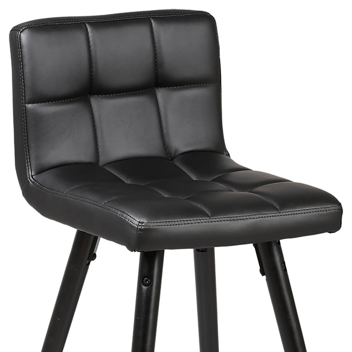 Lot de 2 Tabourets Noirs - SOREN - Image 4