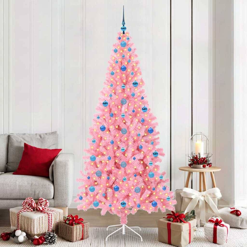 Vidaxl - Sapin de Noël Rose 210 cm PVC vidaXL 3396445