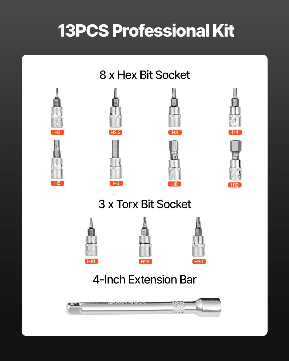 Vevor - VEVOR Clé dynamométrique 1/4" 2,3–22,6 Nm, ±3% avec certificat, tête 72 dents, bidirectionnelle, coffret avec douilles et rallonge. - Image 2