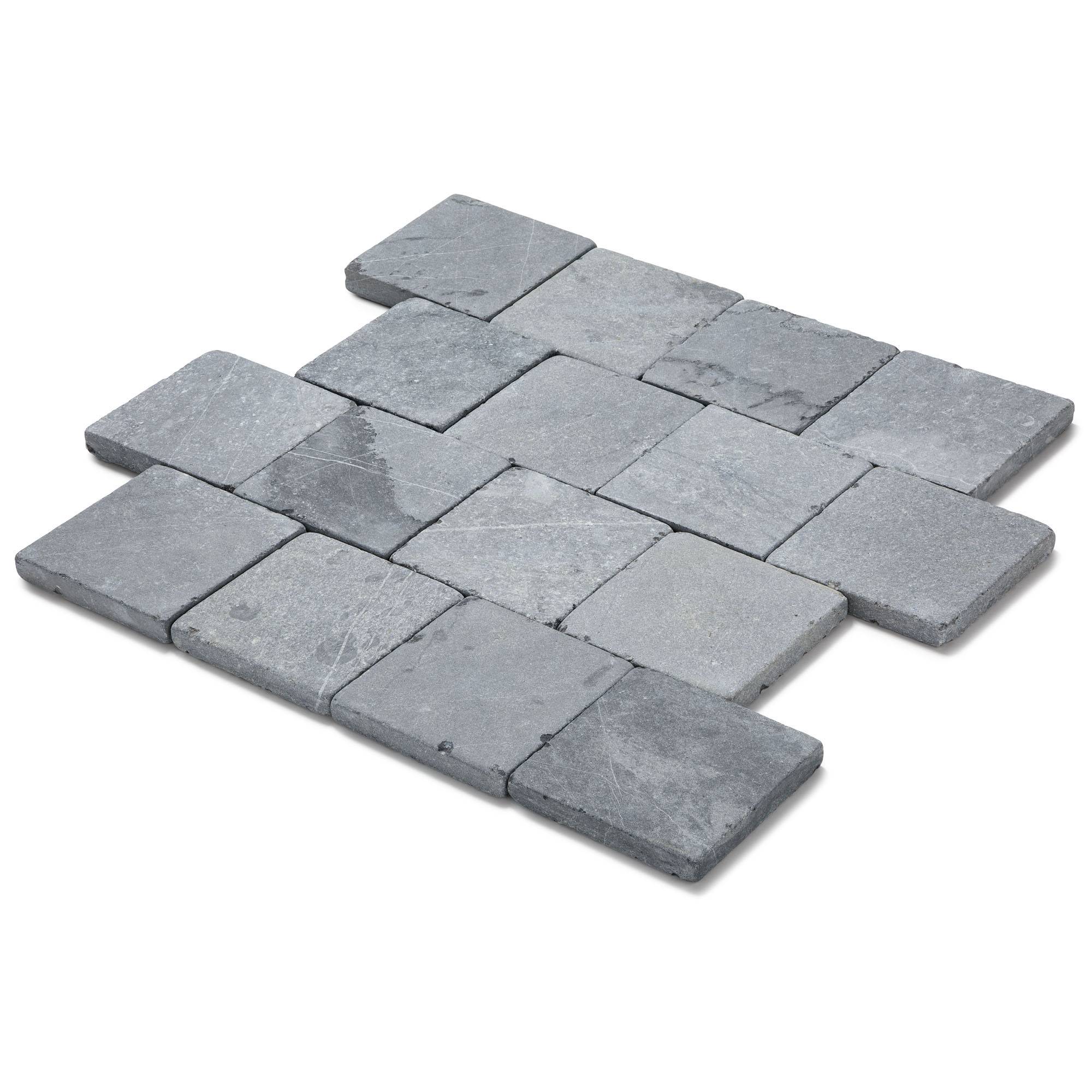 Pavé Pierre Bleue du Vietnam 15x15x2 cm (vendu au m² - 45 pavés/m²) - RO'MA NATURE - Image 1