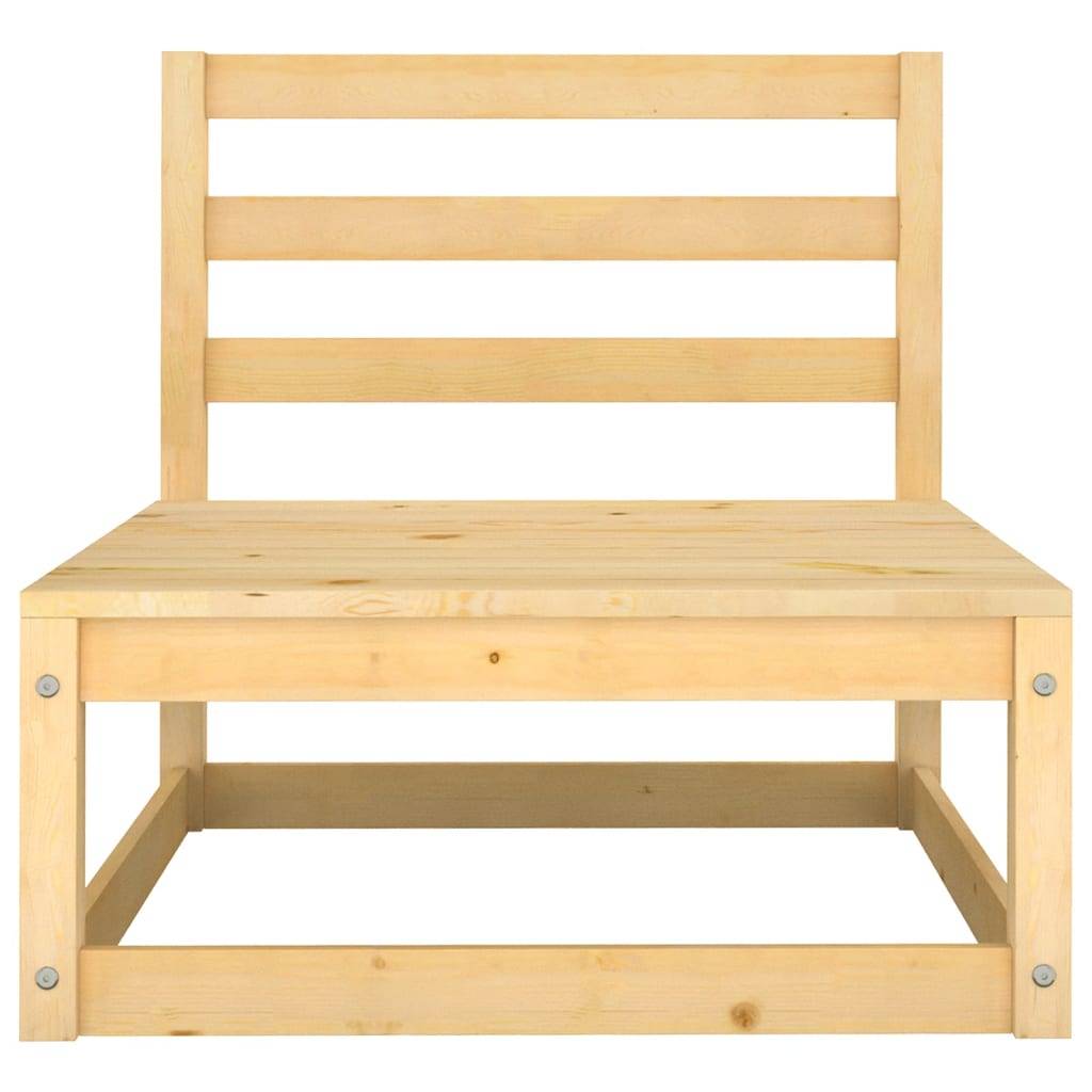 Helloshop26 - Salon de jardin meuble d'extérieur ensemble de mobilier 7 pièces bois de pin massif - Imagen 5
