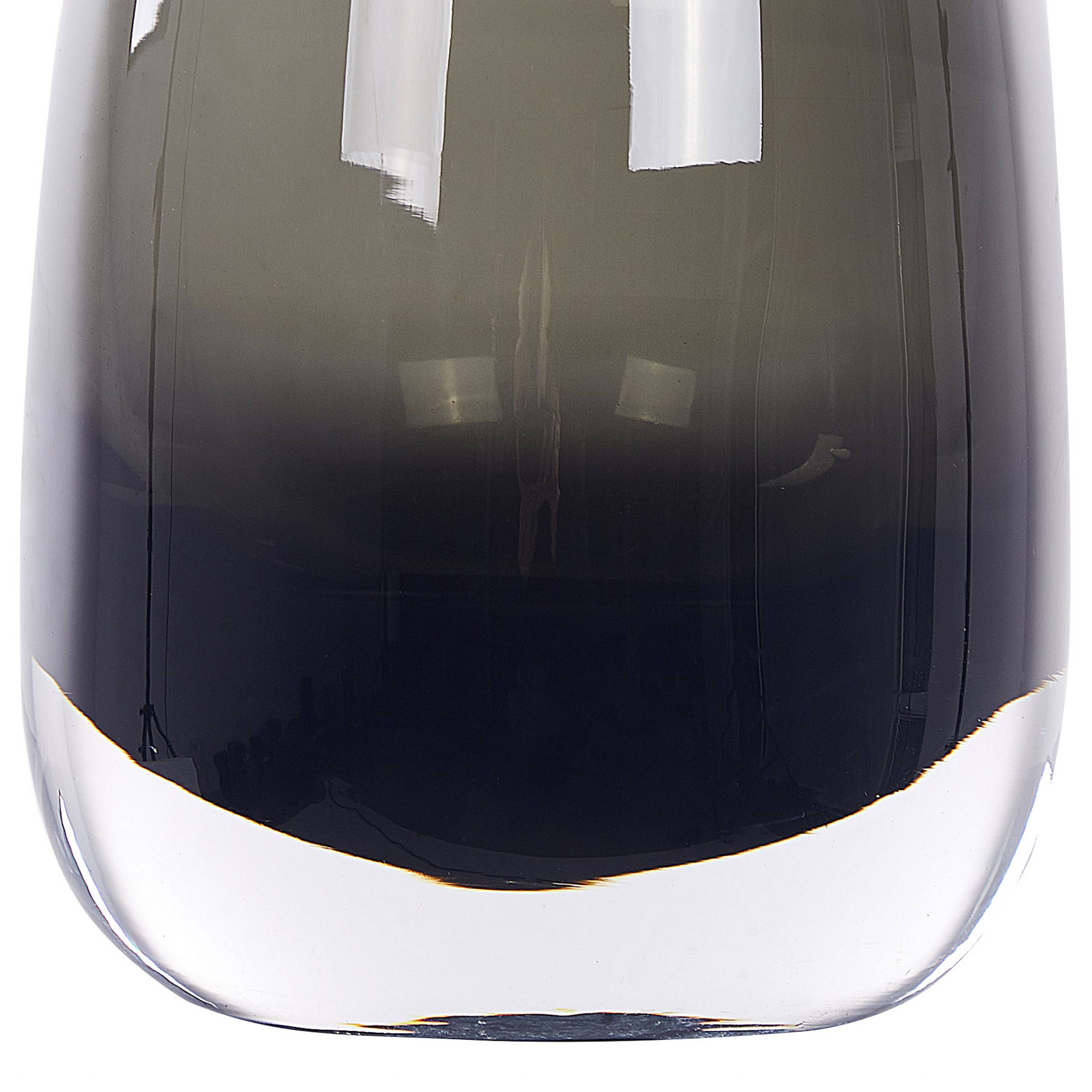 Beliani - Vase à fleurs Verre Gris foncé FYSKA - 14x14x18- Beliani - Image 5