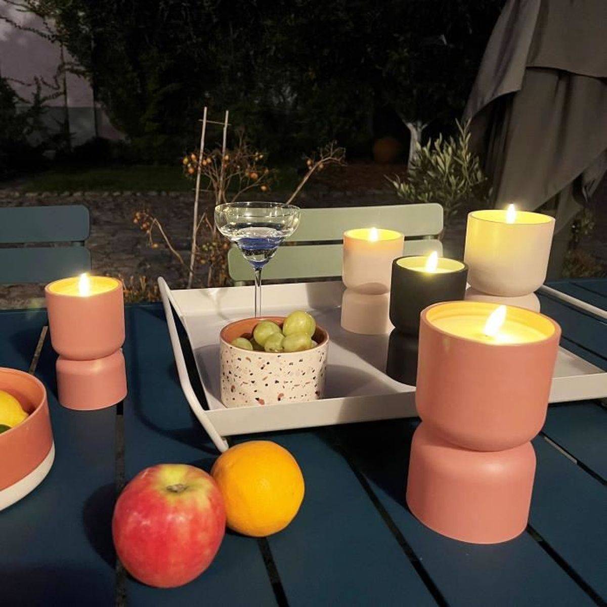Brilliant - Lampe De Table D'extérieur - Brilliant - Lovere - Forme Bougie - Plastique - 3 W - Terre Cuite - Imagen 4