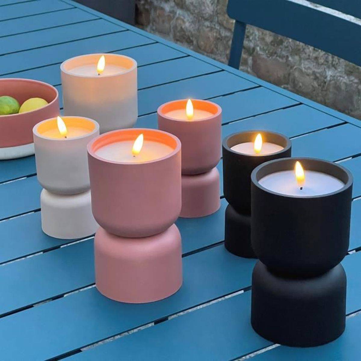 Brilliant - Lampe De Table D'extérieur - Brilliant - Lovere - Forme Bougie - Plastique - 3 W - Terre Cuite - Imagen 3