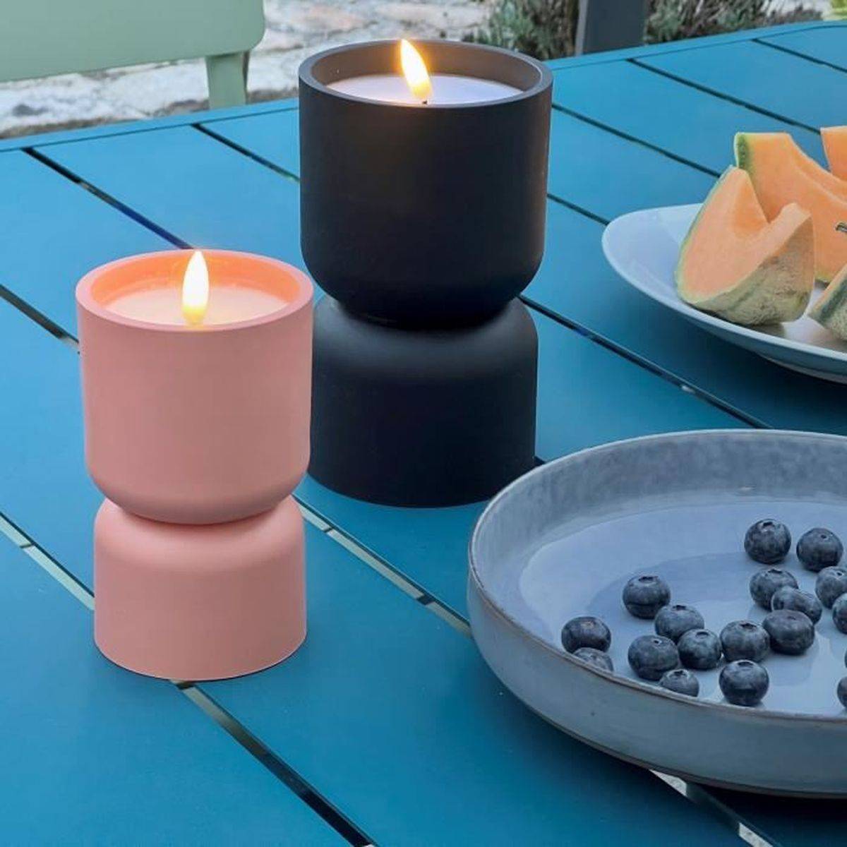 Brilliant - Lampe De Table D'extérieur - Brilliant - Lovere - Forme Bougie - Plastique - 3 W - Terre Cuite - Imagen 5