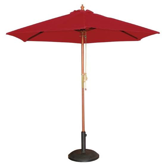 Boléro - Parasol de Terrasse Professionnel Rouge à Poulie de 2,5 m - Bolero - Image 4