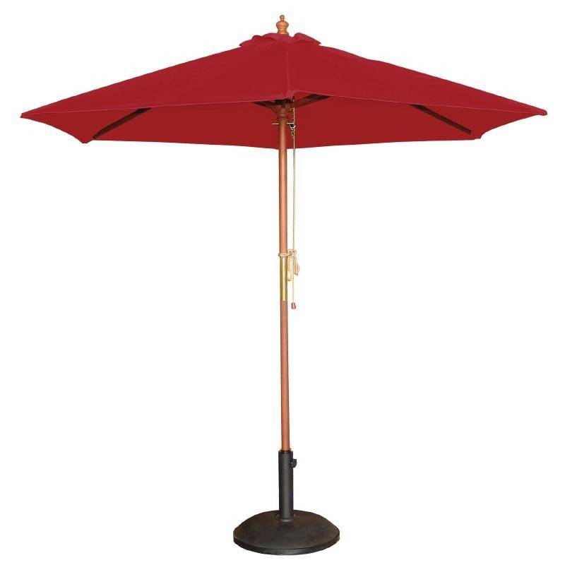 Boléro - Parasol de Terrasse Professionnel Rouge à Poulie de 2,5 m - Bolero - Image 4