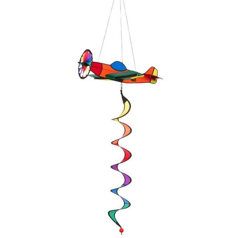 Girouette à suspendre  - HQ-  Avion figuratif multicouleur