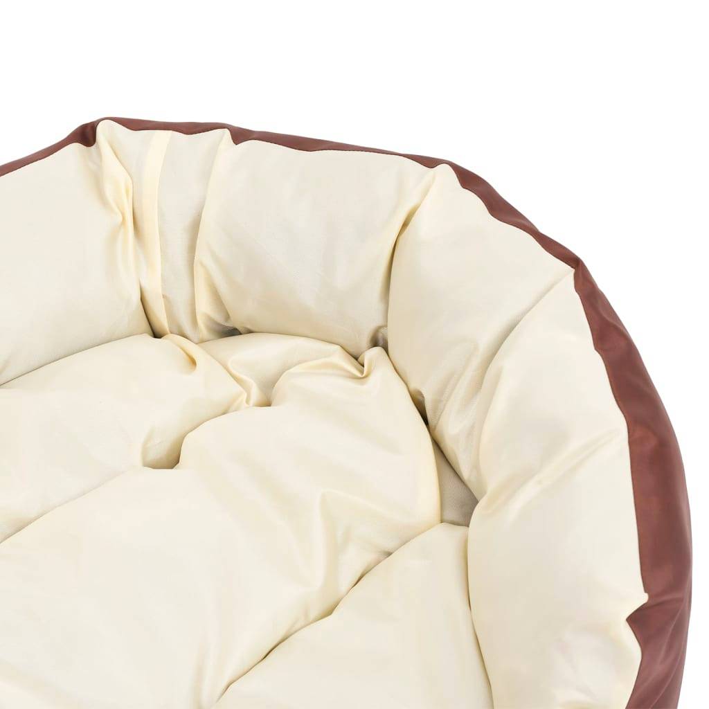 Vidaxl - Coussin réversible lavable de chien Marron et crème 85x70x20 cm vidaXL 171212 - Imagen 4