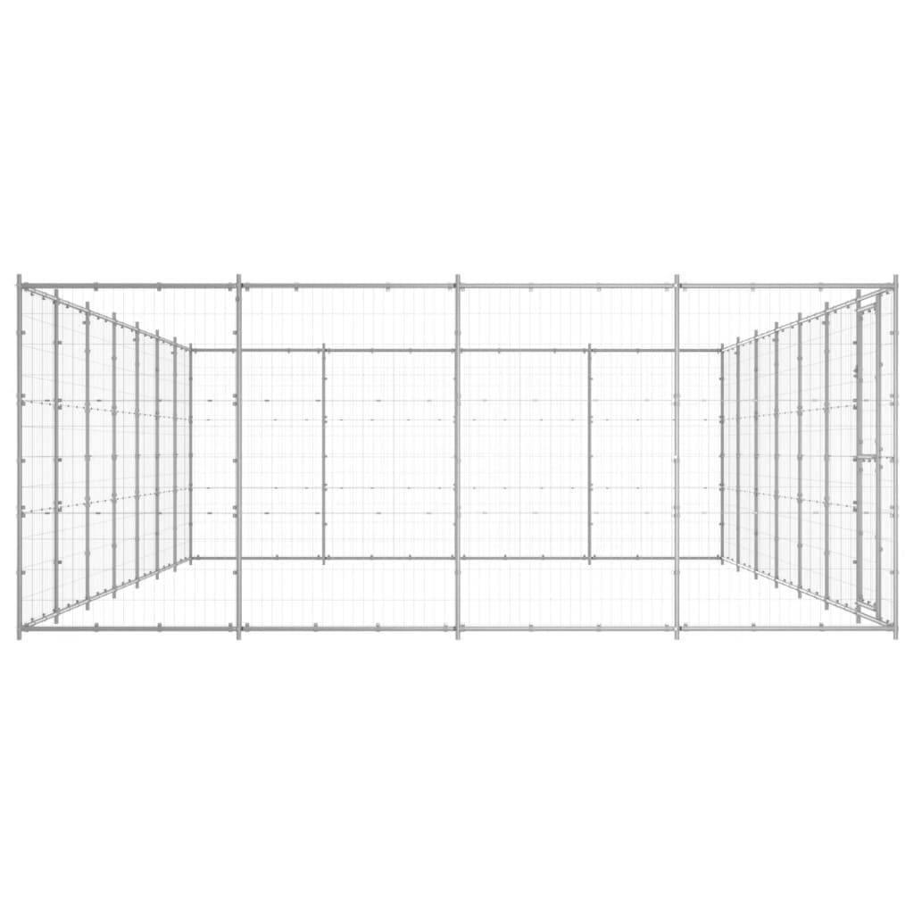 Niche bois acier argent  770 x 440 x 180 cm  - Prolenta premium p3586.1 - Image 3