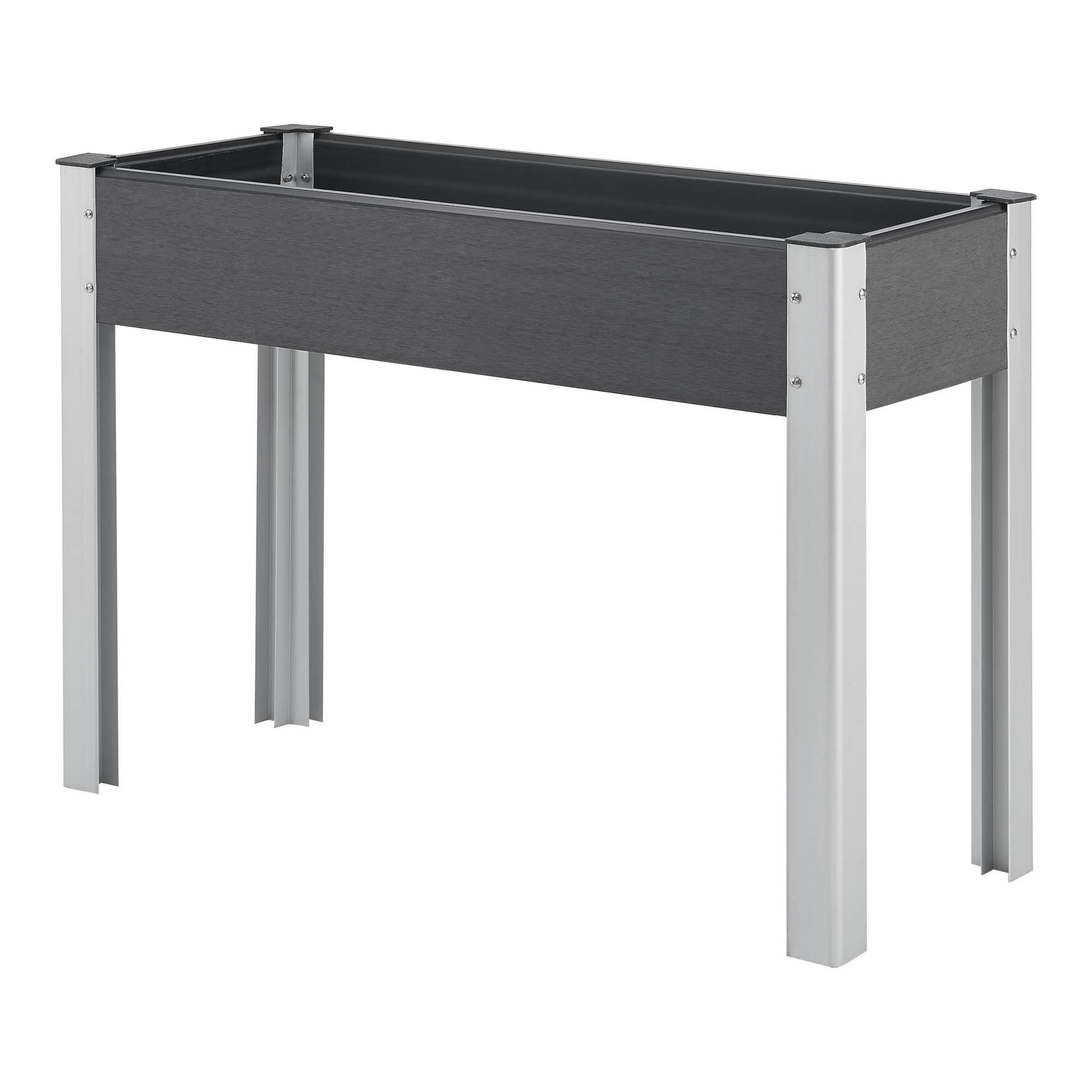 [en.casa] - Potager surélevé Beverwijk à fond grillagé 100 x 40 x 75 cm gris foncé [en.casa] - Imagen 1