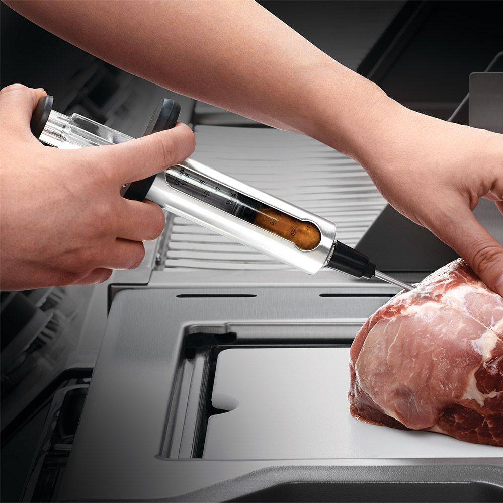 Napoleon - Seringue à marinade + 2 tailles aiguilles + brosse de nettoyage - Imagen 2