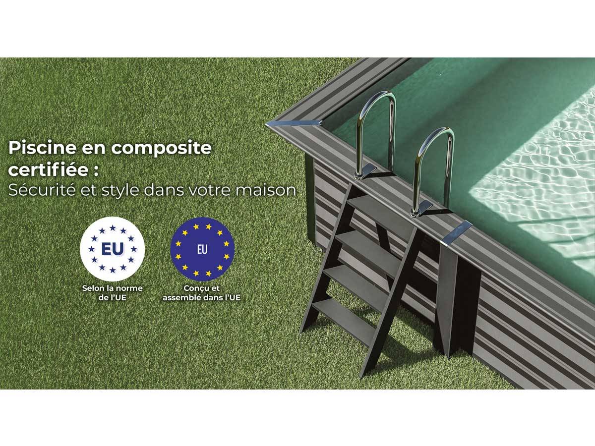 Gré - Piscine composite Avant-Garde rectangulaire 3,26 x 1,86 x 0,96 m - Gré - Imagen 9