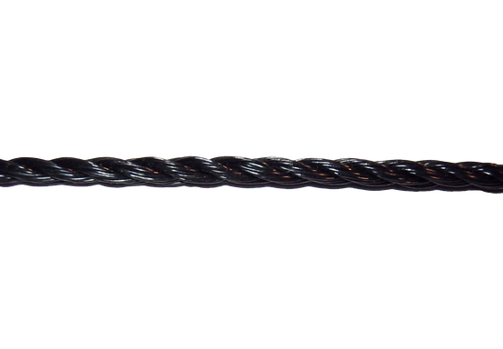 Bobine de fil câblé - Ø4mm - Noir Noir 100m