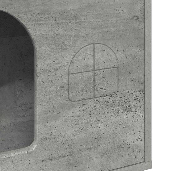 Abri Chat Intérieur Effet Béton Gris 52cm pour Chat Industriel Solide - ComfortXL Outdoor Living - Image 7